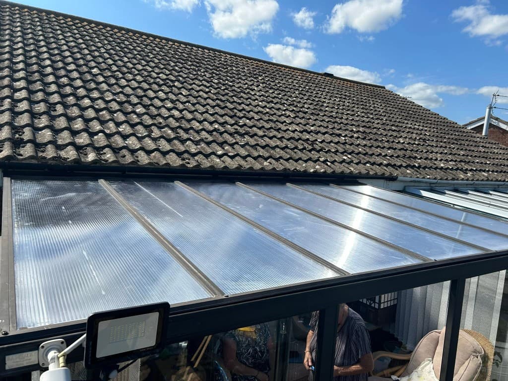 Roofline and canopy roof work